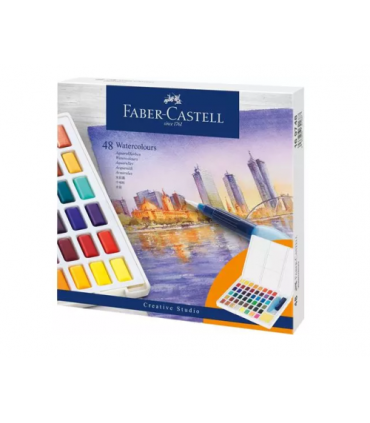 ESTUCHE CON 48 ACUARELAS CREATIVE STUDIO. FABER CASTELL 169748