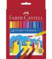 ESTUCHE CARTN 24 ROTULADORES ESCOLARES FABER CASTELL 554224