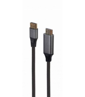 CABLE DISPLAYPORT GEMBIRD A HDMI MACHO MACHO 4K V1.2 1,8 \"PREMIUM SERIES\"