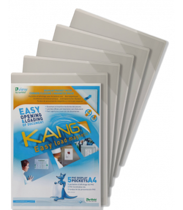 PACK DE 5 FUNDA MAGNTICA KANG EASY LOAD A4 TARIFOLD 194690