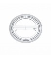 CIRCULO TRANSPARENTE EN PLASTICO INYECTADO GRADUADO Y BISELADO 12 CM. FAIBO 220