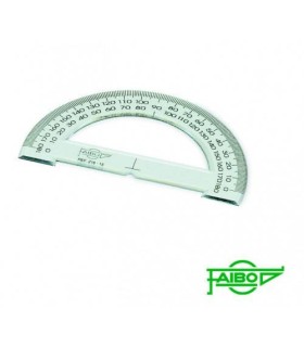 SEMICIRCULO TRANSPARENTE EN PLASTICO INYECTADO GRADUADO Y BISELADO 15 CM. FAIBO 216