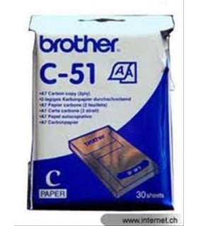 PAPEL TERMICO BROTHER 30 HOJAS A7