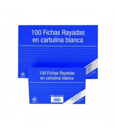 100 FICHAS DE CARTULINA LISA (200X120 MM) N. 4 MARIOLA 3114L