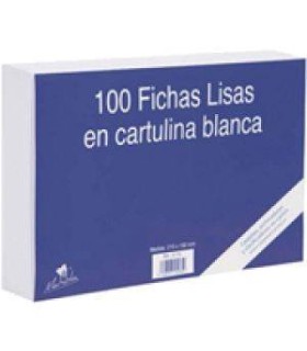 100 FICHAS DE CARTULINA LISA  (150X100 MM) N. 3 MARIOLA 3113L