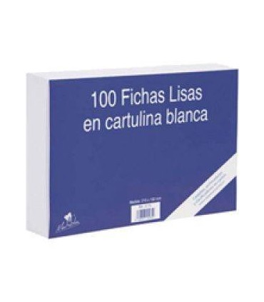 100 FICHAS DE CARTULINA LISA  (150X100 MM) N. 3 MARIOLA 3113L