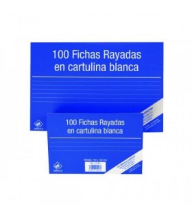 100 FICHAS DE CARTULINA LISA (95X65 MM)  N. 1 MARIOLA 3111L