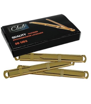 CAJA 50 UNIDADES FASTENER LATONADO CALIDAD EXTRA OFFICE CLUB 319397