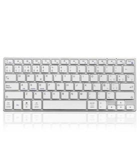 Teclado Compacto Inalmbrico por Bluetooth Subblim Advance Compact/ Plata