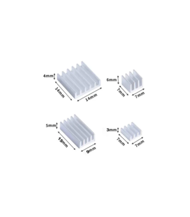 RASPBERRY DISIPADOR, PACK COMPATIBLE PI 4