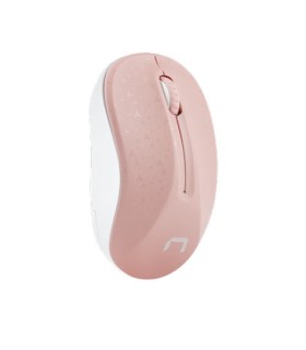 RATON NATEC TOUCAN WIRELESS 1600 DPI OPTICO ROSA-BLANCO