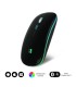 RATN PTICO INALMBRICO 2.4G Y BT RGB LED DUAL FLAT MOUSE BLACK