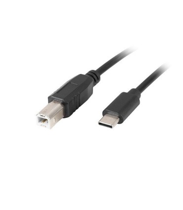 CABLE LANBERG USB C MACHO A USB B 2.0 MACHO 1.8M NEGRO