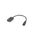 ADAPTADOR LANBERG OTG USB MICRO(M) 2.0 A USB-A(H) 15 CM NEGRO