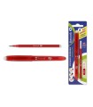 BOLIGRAFO BORRABLE C/CAPUCHON+1 RECAMBIO ROJO BISMARK 329571