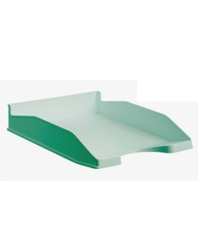 BANDEJA ECOGREEN 100% RECICLADO Y RECICLABLE APILABLE VERDE PASTEL 345X255X60 MM ARCHIVO 2000 742 VE PS